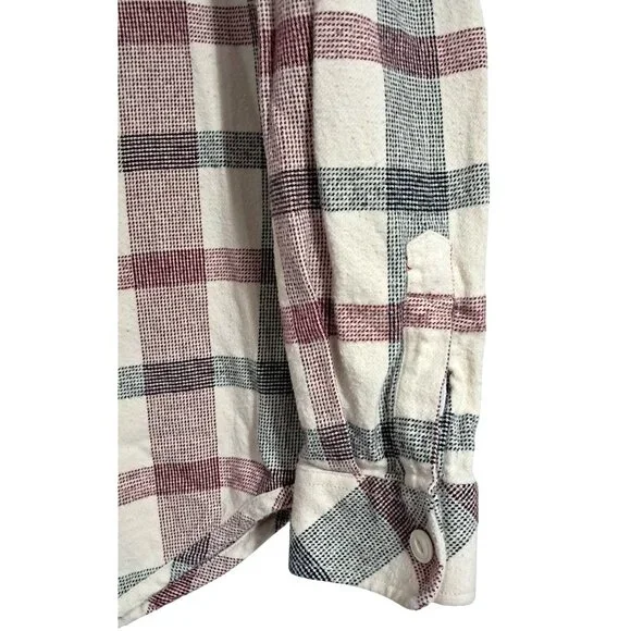 Vintage 90s Billabong Design Works Plaid Flannel Shirt Size M Surf Style - Picture 9 of 13